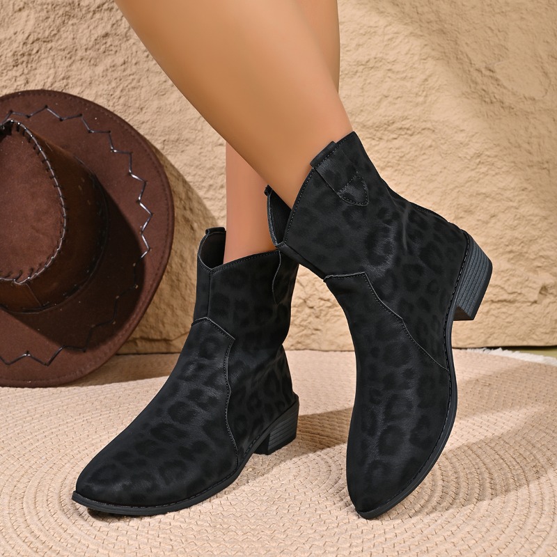 Vintage Style Women Fashion - Bottines courtes vintage d'hiver à imprimé