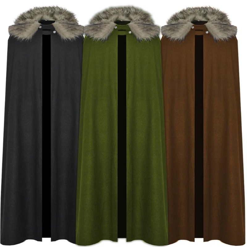 Vintage Fashion Korea - Manteau Cape rétro Viking celtique pour