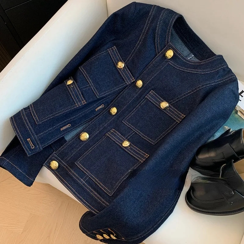 Vintage Fashion Korea - Veste en jean décontractée style coréen