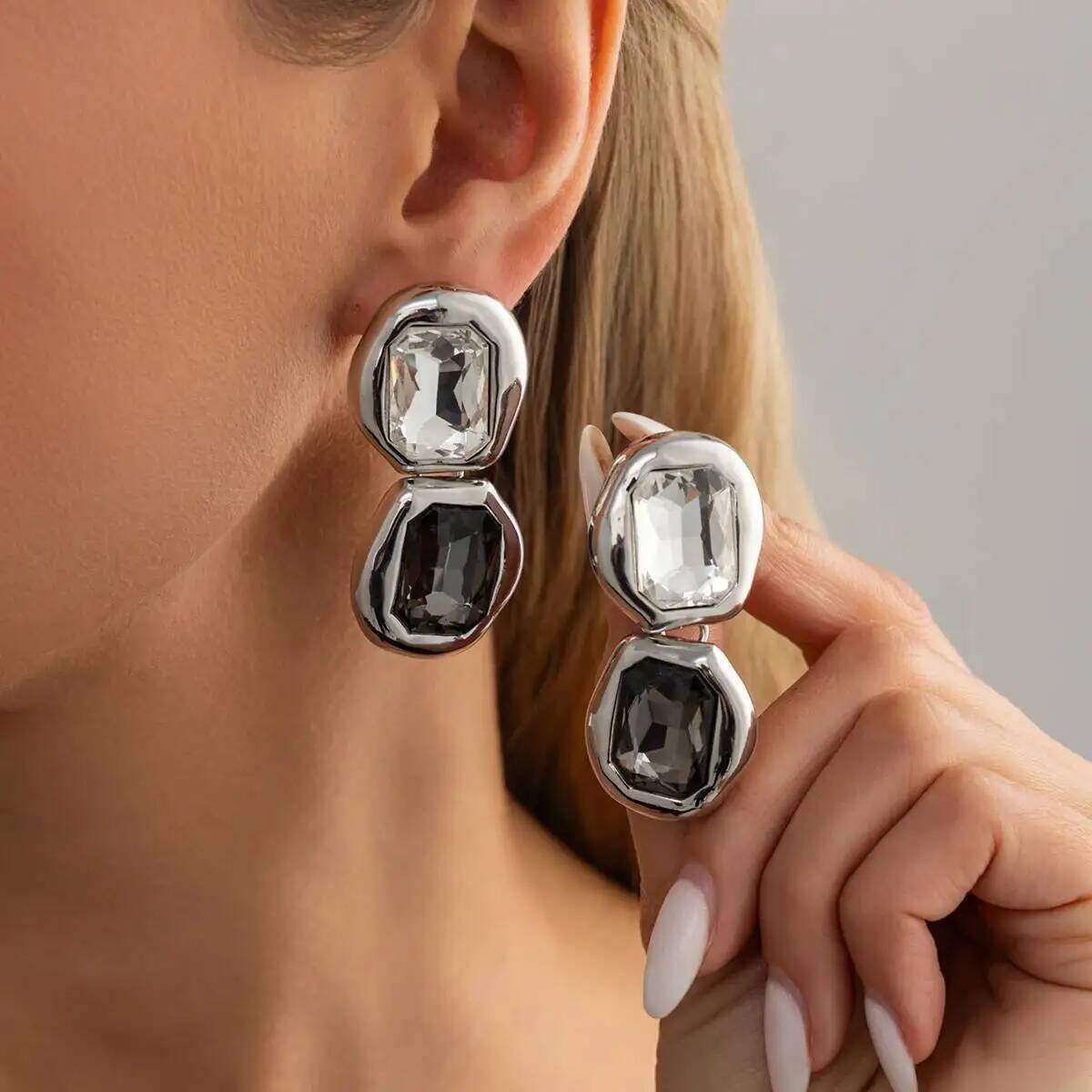 Z Vintage Fashion - IngeSight.Z Boucles d'oreilles pendantes de luxe