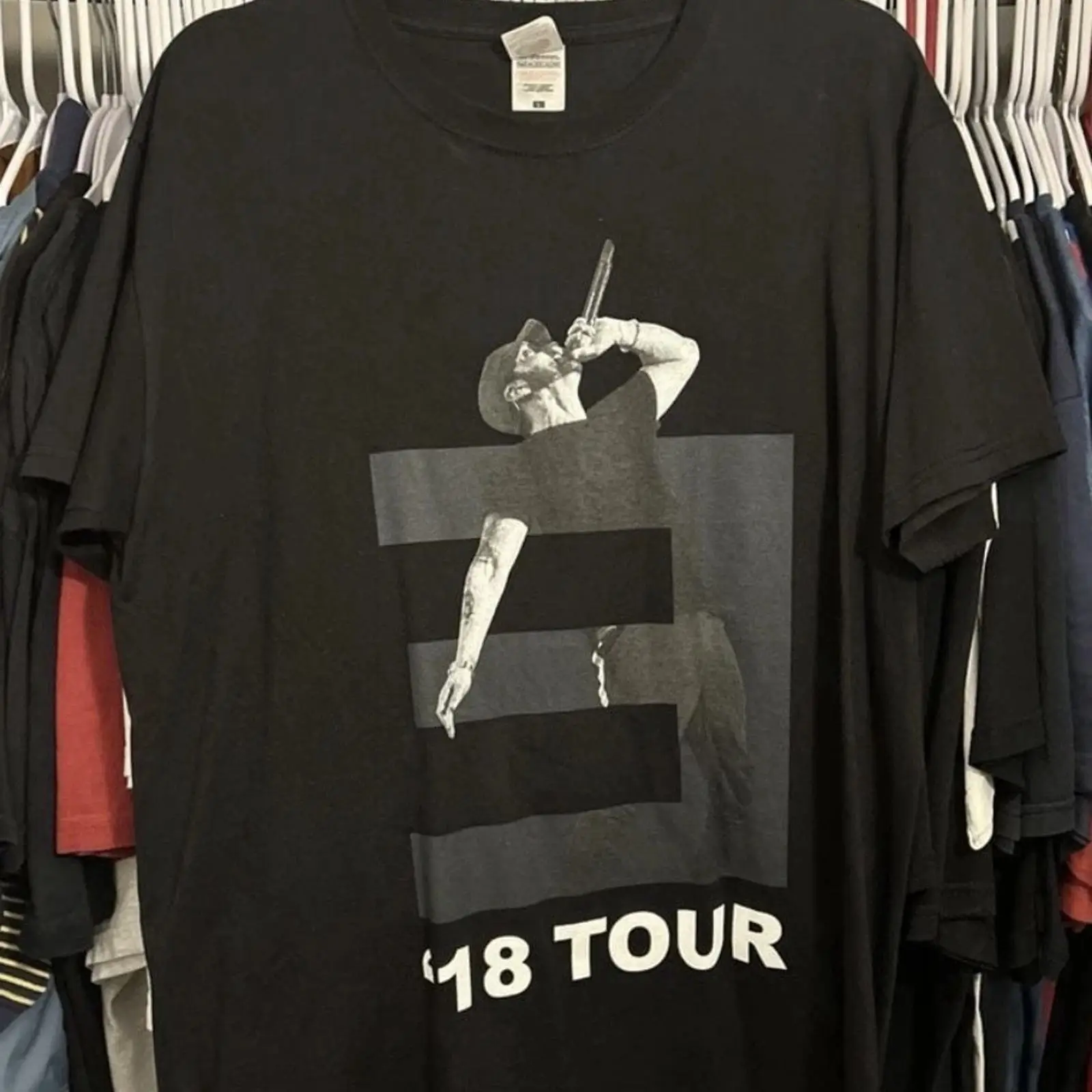 Vintage Fashion Revival - T-shirt de concert Eminem 2018 Revival