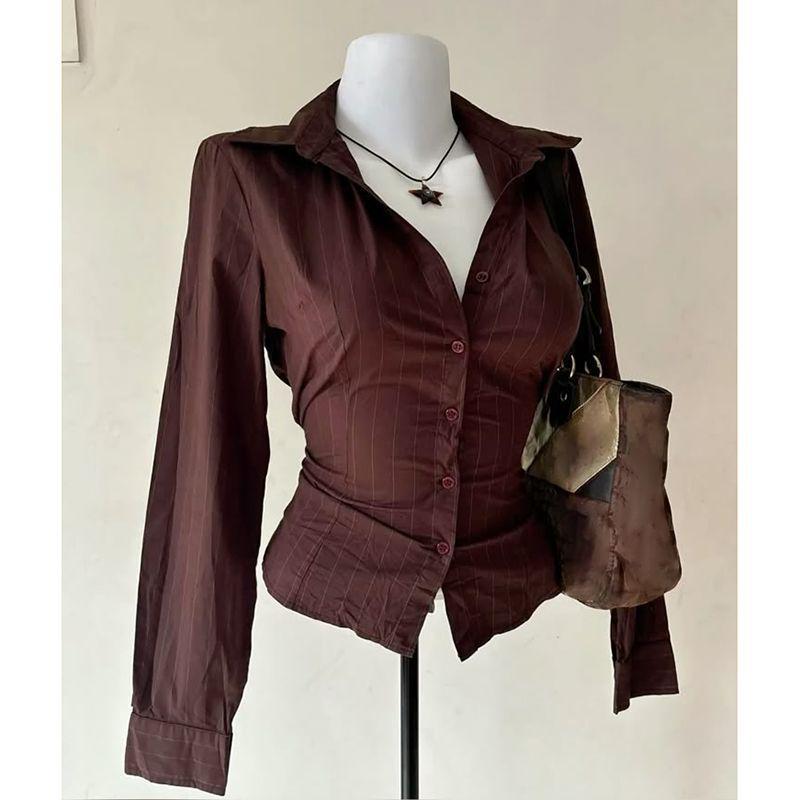 Vintage Fashion Korea - 2025 été nouvelle chemise classique rétro