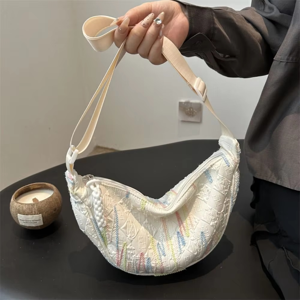 Vintage Style Women Fashion - Sac bandoulière en nylon pour femme,