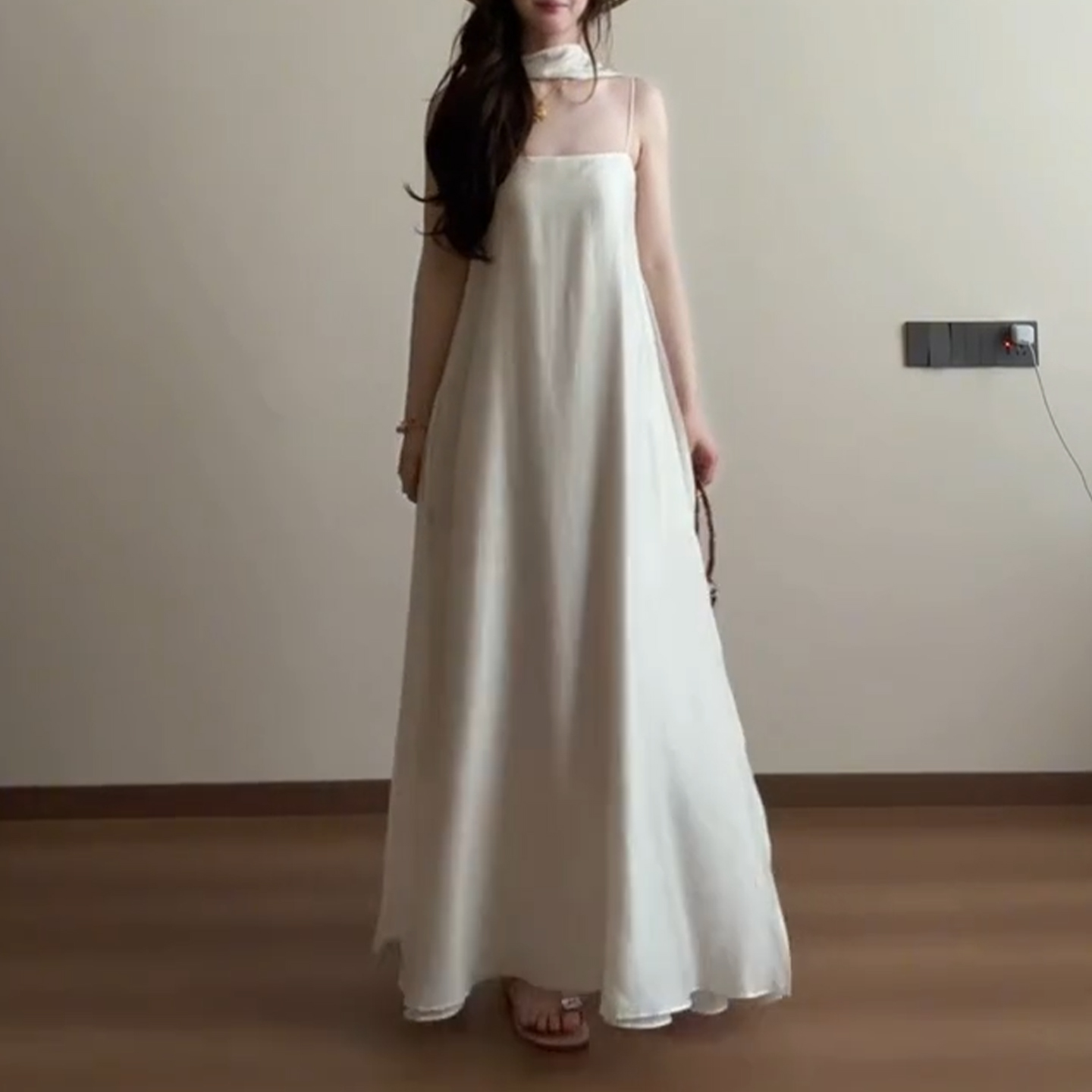 Vintage Fashion Tiktok - Nouvelle Robe Longue Blanche Vintage pour