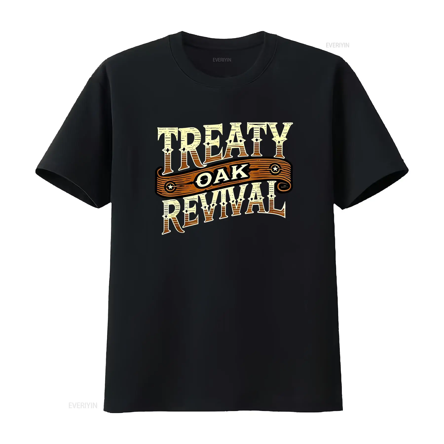 Vintage Fashion Revival - T-shirt unisexe décontracté style vintage Treaty
