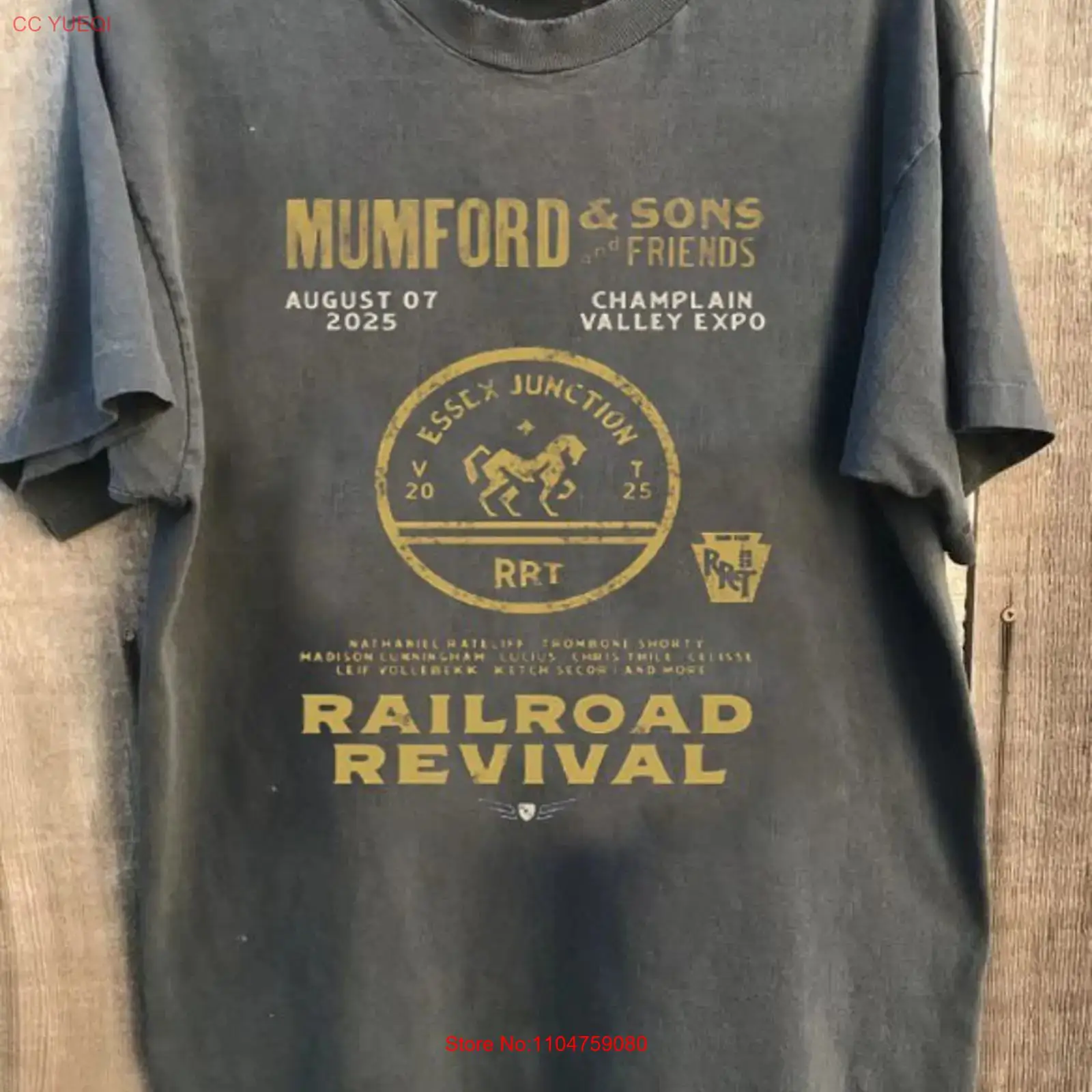 Vintage Fashion Revival - T-shirt Mumford Sons and Friends Railroad