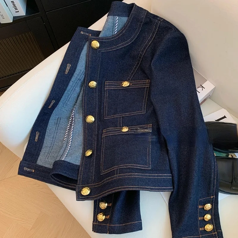 Veste en jean décontractée sty - Vintage Fashion Korea avis et prix