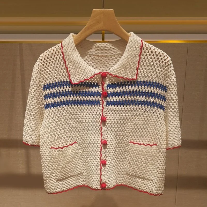 Chemisier tricoté côtelé pour  - Vintage Fashion Korea avis et prix