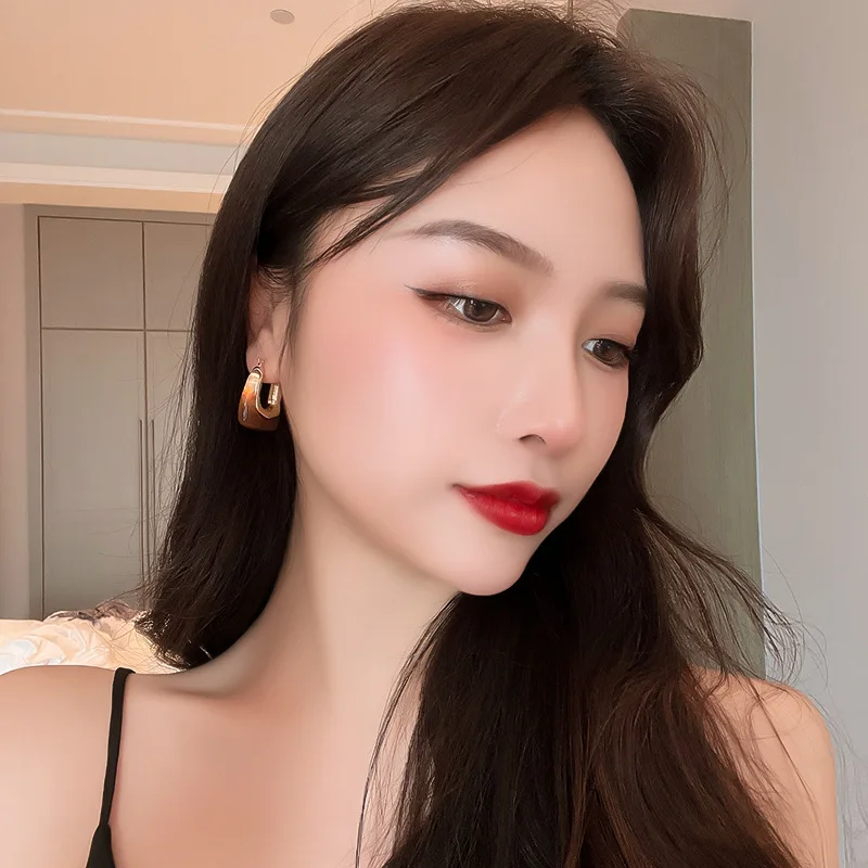 Boucles d'oreilles carrées en  - Vintage Fashion Korea avis et prix