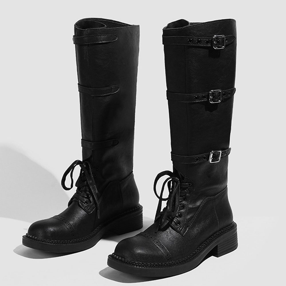 Bottes hautes pour femmes Vint - Vintage Style Women Fashion avis et prix