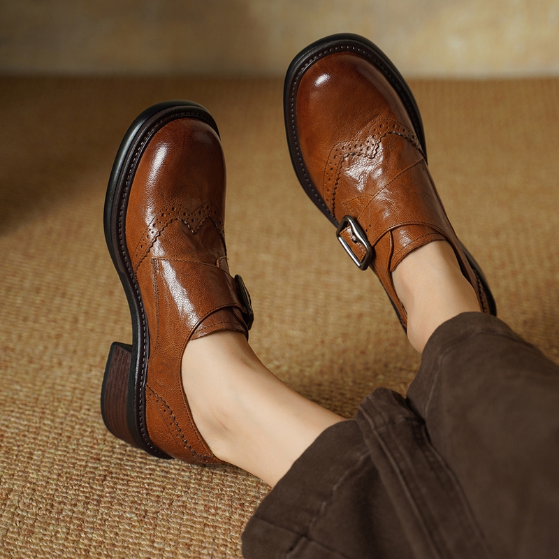 Nouvelles Chaussures Brogue à  - Vintage Style Women Fashion avis et prix