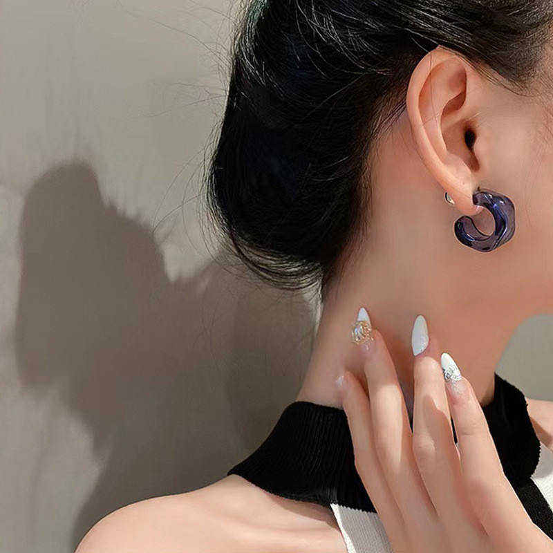 Boucles d'oreilles créoles géo - Vintage Fashion Korea avis et prix