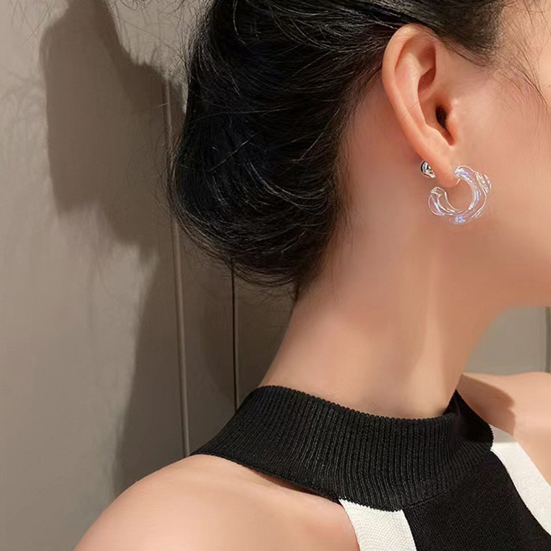 Boucles d'oreilles créoles géo - Vintage Fashion Korea avis et prix