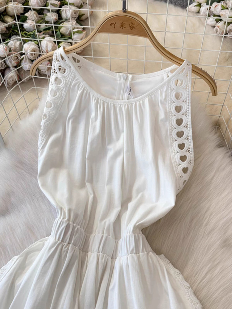 Robe longue de soirée blanche  - Vintage Fashion Korea avis et prix